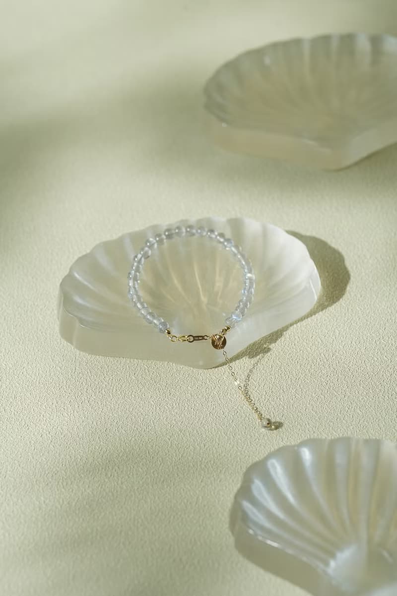 PURISM 簡月 |灰月光水晶手鍊