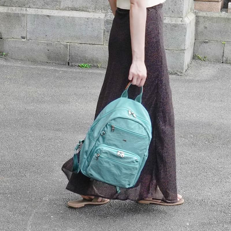 (蒂芬妮藍)必buy輕盈紙感旅行後背包33531