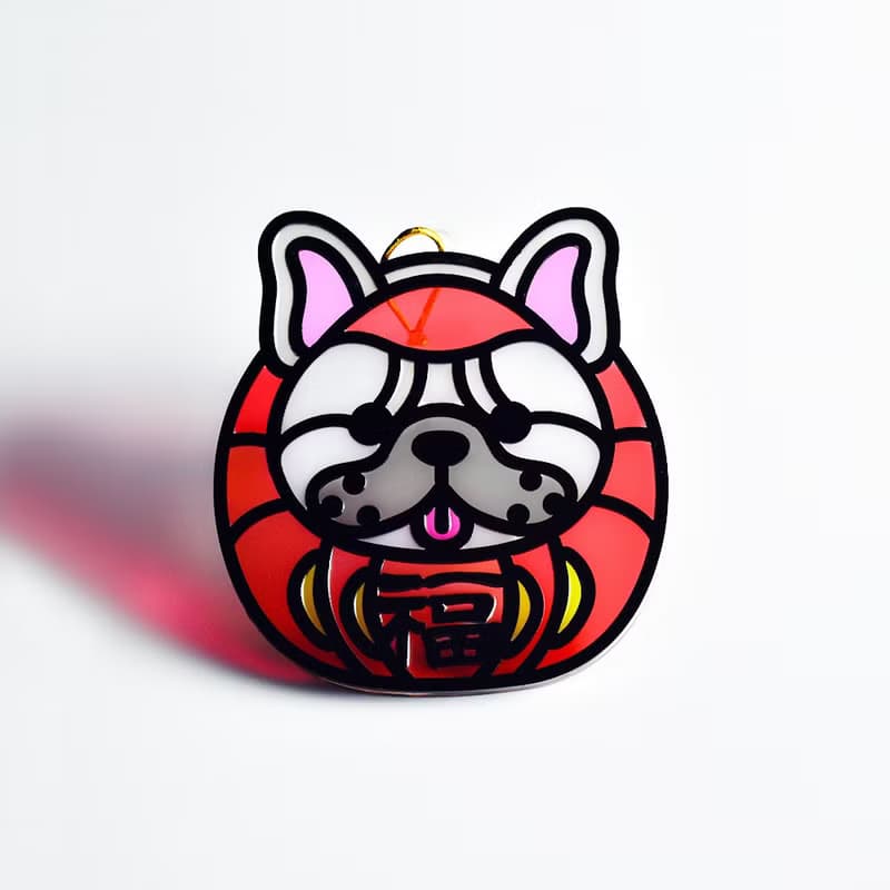 動物達摩 法鬥 掛飾 l 蛇年 福貼 揮春 春聯 招財貓 招福貓 法虎