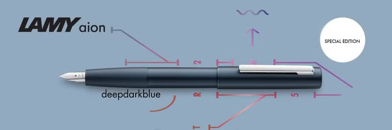 【雷雕免費刻字】LAMY 鋼珠筆禮盒 / aion 永恆系列  - 湛藍