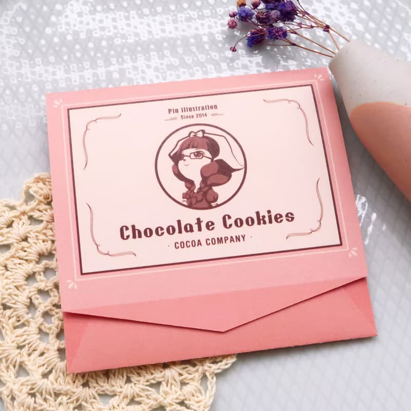 【Pin】復古巧克力盒 - 水彩插畫信封