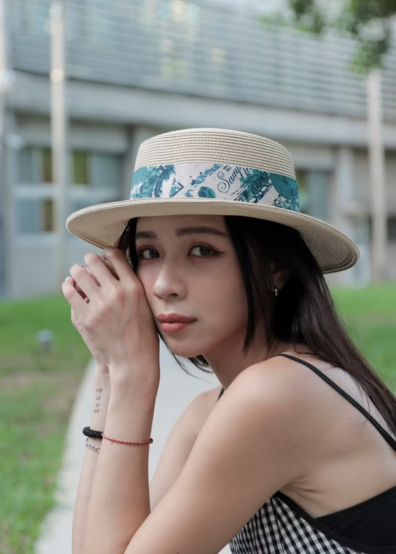 Unni柔美飄逸草帽-編織帽 帽子 登山帽 草帽 防曬 straw hat 禮帽