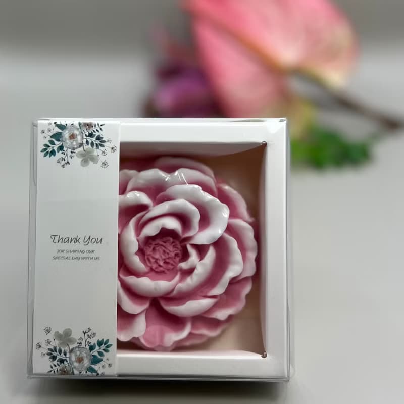 嬌妍牡丹花 香氛手工皂 採用英國Jo Malone 英國梨與小蒼蘭香味