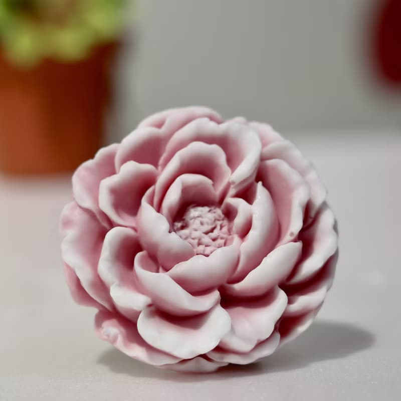 嬌妍牡丹花 香氛手工皂 採用英國Jo Malone 英國梨與小蒼蘭香味
