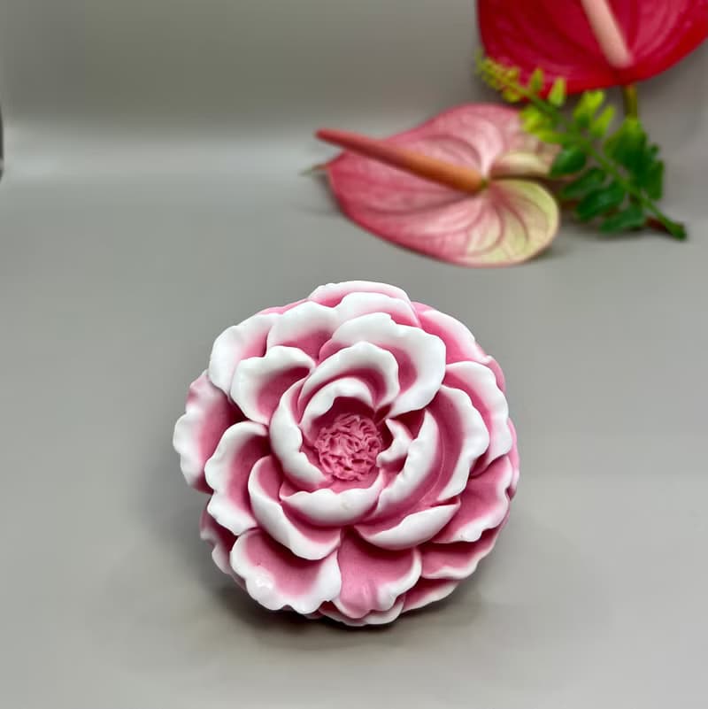 嬌妍牡丹花 香氛手工皂 採用英國Jo Malone 英國梨與小蒼蘭香味
