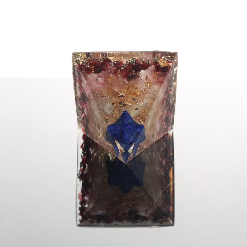 【限量】梅爾卡巴-麥達昶(青金石)奧剛金字塔Orgonite奧根塔水晶