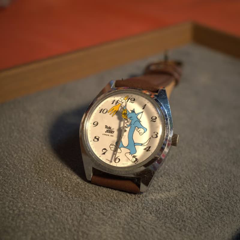 ( Rare )90's Tom & Jerry Manual Watch 猫和老鼠上鏈手錶