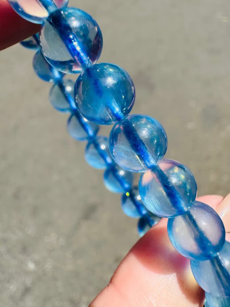 畢業級冰體天空藍海藍寶7.8-8.2mm17.18g平衡情緒減緩壓力溝通力