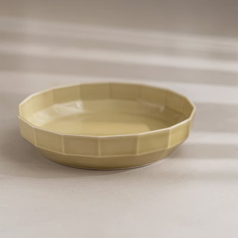 【入厝禮物】 十六角深皿 (18cm) /金善窯