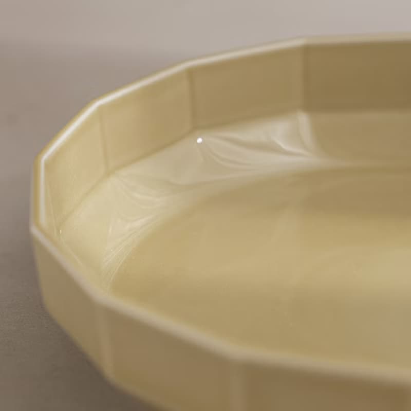 【入厝禮物】 十六角深皿 (18cm) /金善窯