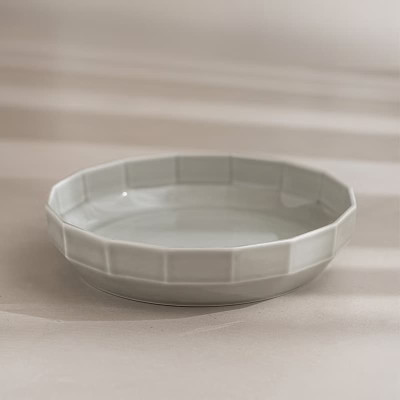 【入厝禮物】 十六角深皿 (18cm) /金善窯