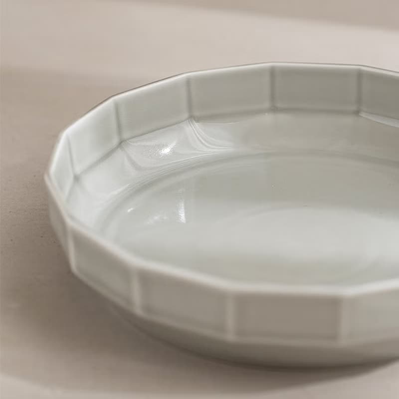 【入厝禮物】 十六角深皿 (18cm) /金善窯
