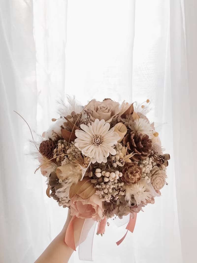 永生花 永生玫瑰花 乾燥花 新娘捧花 拍照花束 求婚花束 婚禮公證