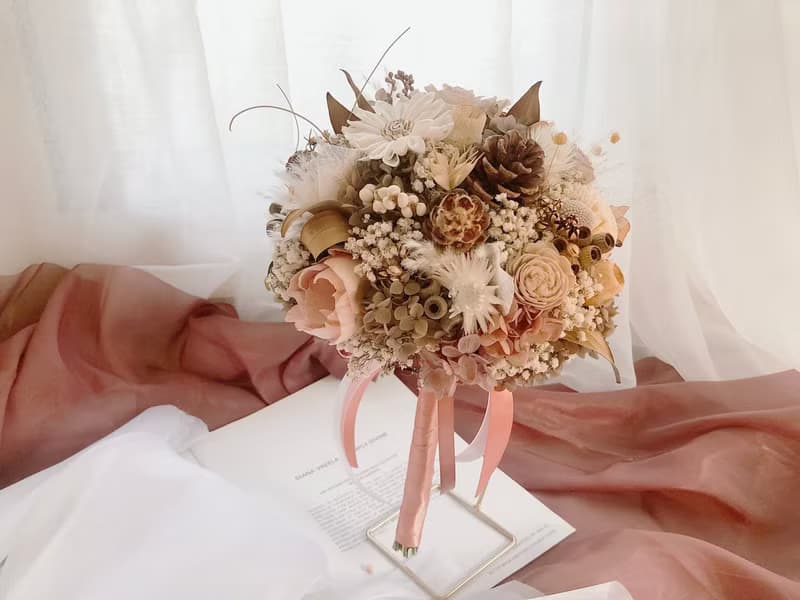 永生花 永生玫瑰花 乾燥花 新娘捧花 拍照花束 求婚花束 婚禮公證