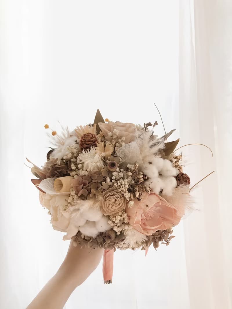 永生花 永生玫瑰花 乾燥花 新娘捧花 拍照花束 求婚花束 婚禮公證