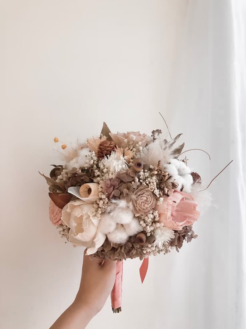 永生花 永生玫瑰花 乾燥花 新娘捧花 拍照花束 求婚花束 婚禮公證