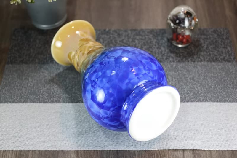 【送禮好物】高25cm 結晶釉 花瓶 鶯歌葉敏祥作品 花器