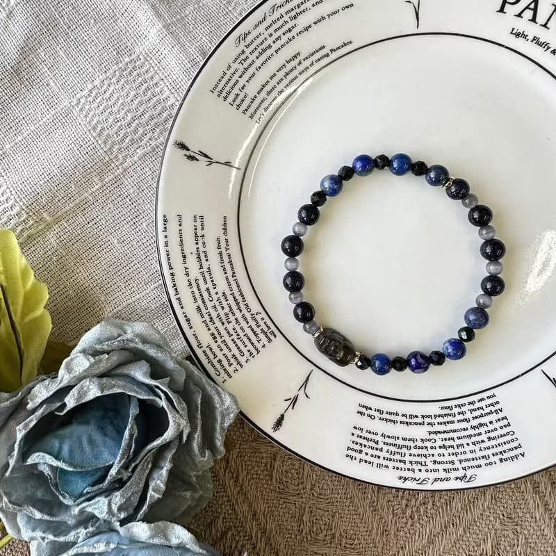 開運金運石貔貅彈性手鍊