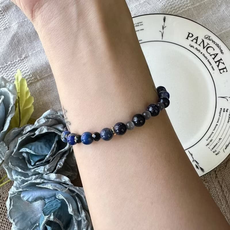 開運金運石貔貅彈性手鍊