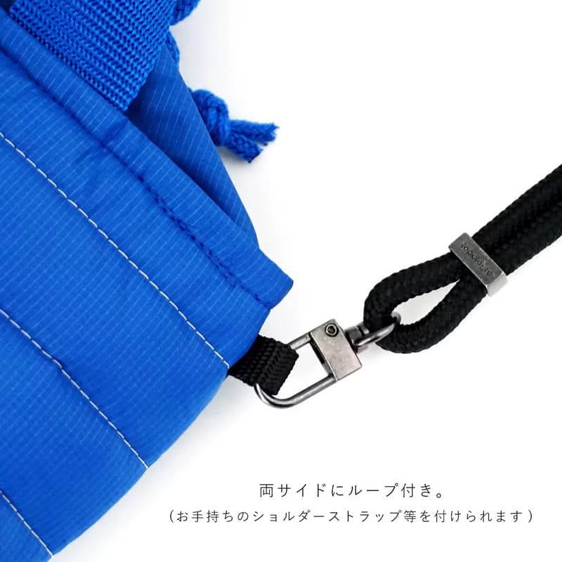 Ecorip 保冷巾着トート XS 保冷 保温 軽量 撥水 丸洗い可能 折り畳み可能 ショルダー バッグインバッグ アウトドア 学校 通勤 ジム 散歩 日本製