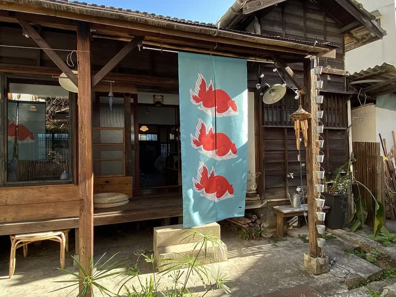Tisha金魚喵 / 趴姿 - 湖水藍 門簾 / 80*180cm