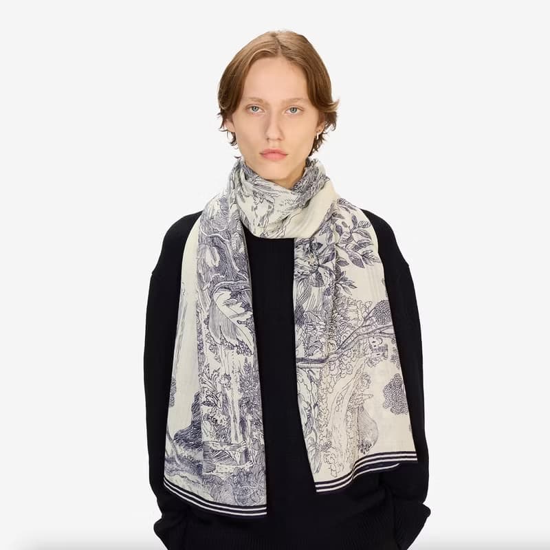 【INOUI EDITIONS】HISTOIRE 羊毛圍巾70 - 白