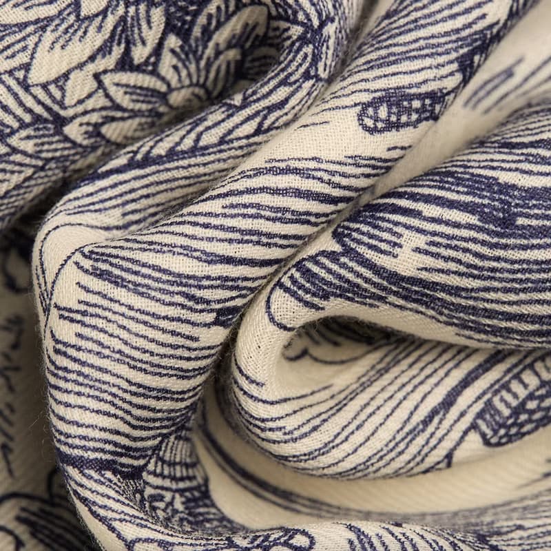 【INOUI EDITIONS】HISTOIRE 羊毛圍巾70 - 白