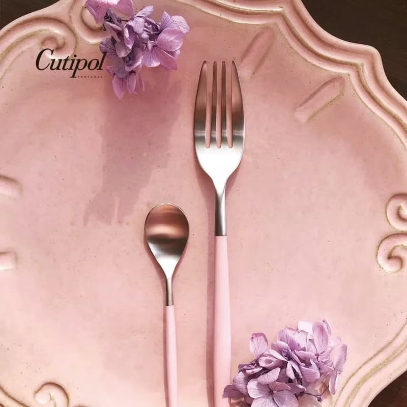 葡萄牙 Cutipol  MIO  粉紅柄 主餐匙