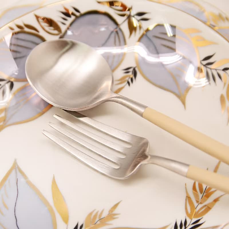 葡萄牙Cutipol GOA系列奶茶柄主餐三件組(刀叉匙)