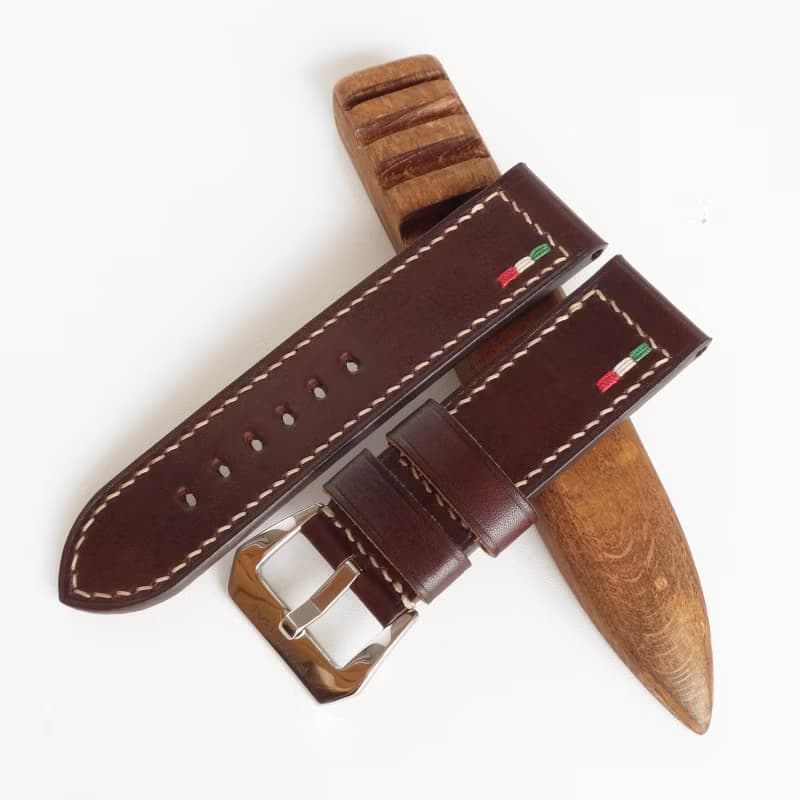 Brown ITA Watch Strap, Panerai PAM style, genuine leather