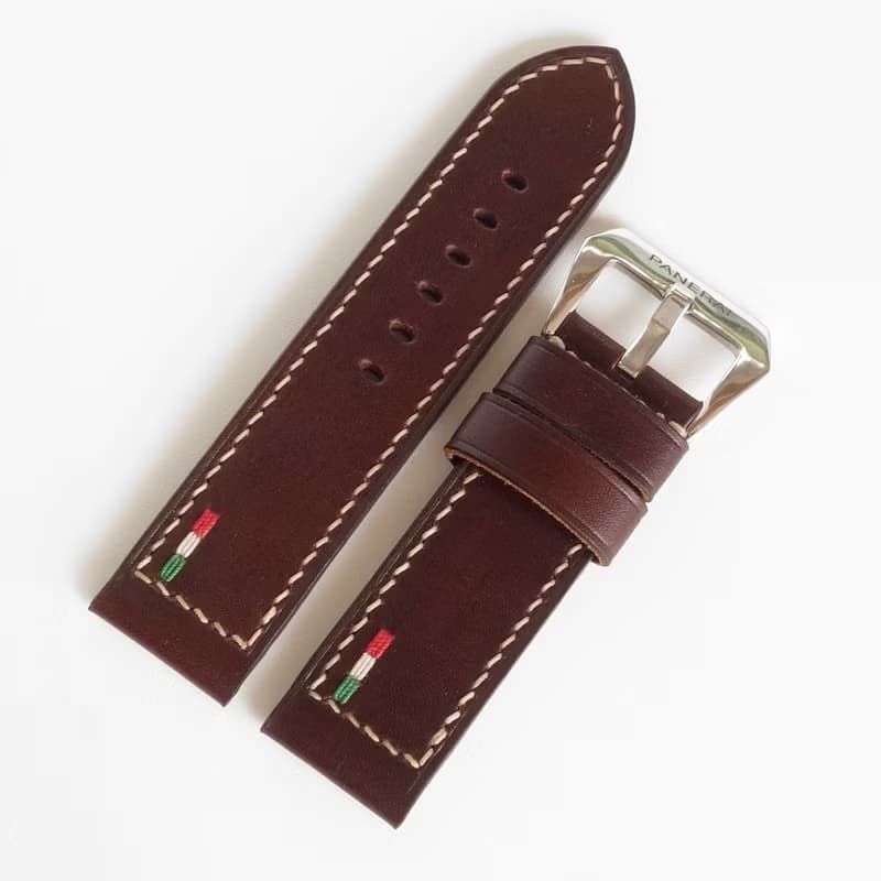 Brown ITA Watch Strap, Panerai PAM style, genuine leather