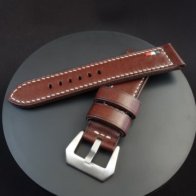 Brown ITA Watch Strap, Panerai PAM style, genuine leather