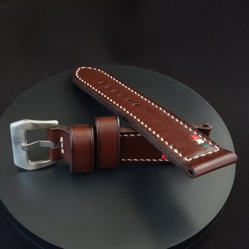 Brown ITA Watch Strap, Panerai PAM style, genuine leather