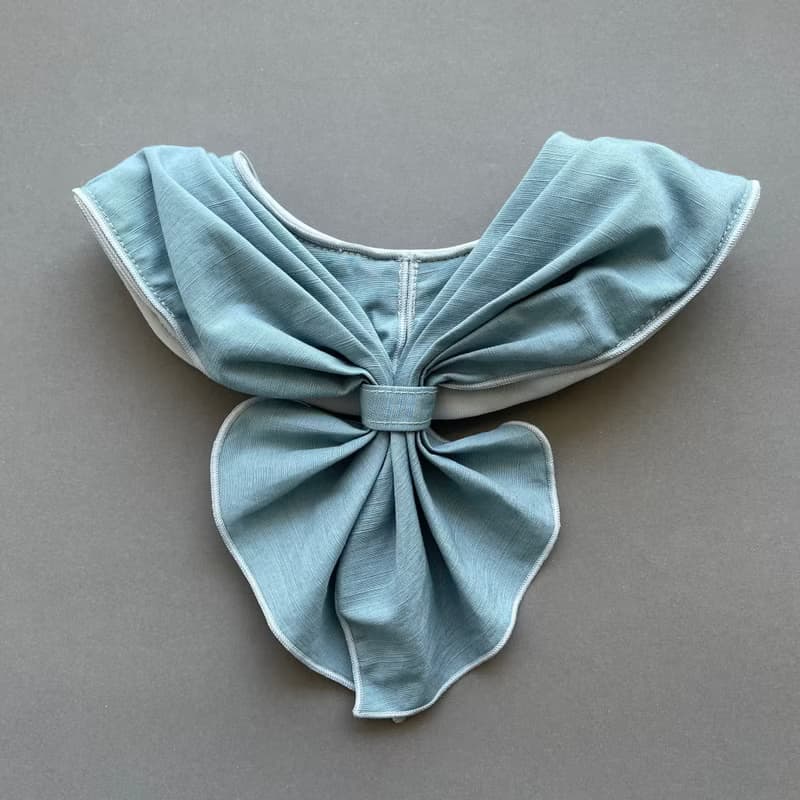 像圍巾一樣的圍嘴 STAIF dusty blue