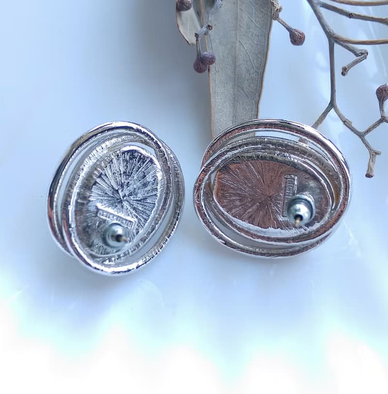 Vintage Jewelry 西洋古董飾品 RICHELIEU 優雅 仿珠 針式耳環