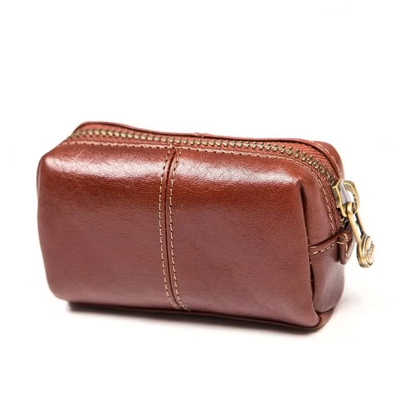 【禮物】真皮鑰匙包 / 零錢包 / 義大利植鞣皮革 / 錢包