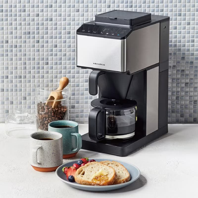 recolte日本麗克特Grind&Brew錐形全自動研磨美式咖啡機 經典