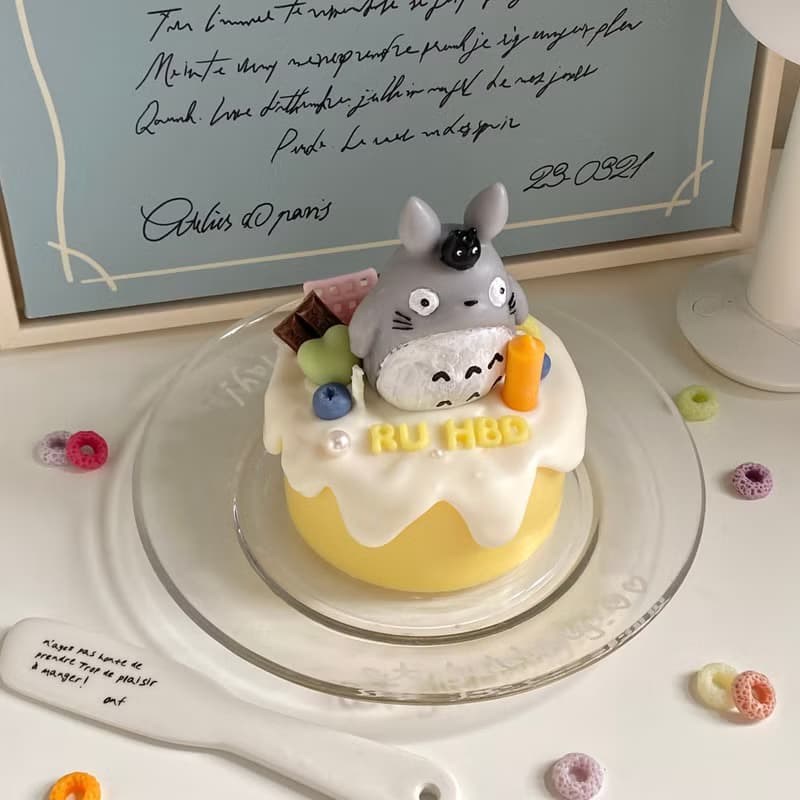 【蛋糕系列】圓滾滾龍貓 4吋蛋糕蠟燭 生日禮物