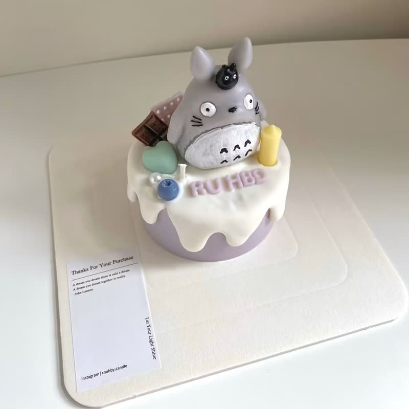 【蛋糕系列】圓滾滾龍貓 4吋蛋糕蠟燭 生日禮物