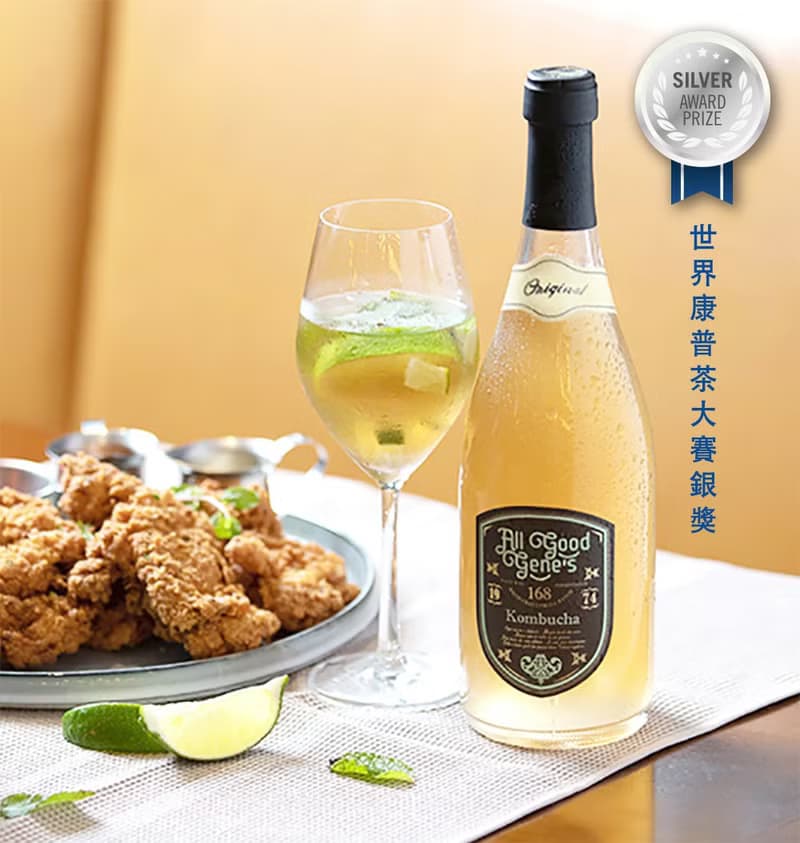 世界康普茶大賽銀獎 All Good Gene's 經典原味康普茶4瓶/ 750ml
