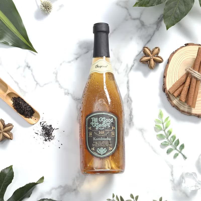 世界康普茶大賽銀獎 All Good Gene's 經典原味康普茶4瓶/ 750ml
