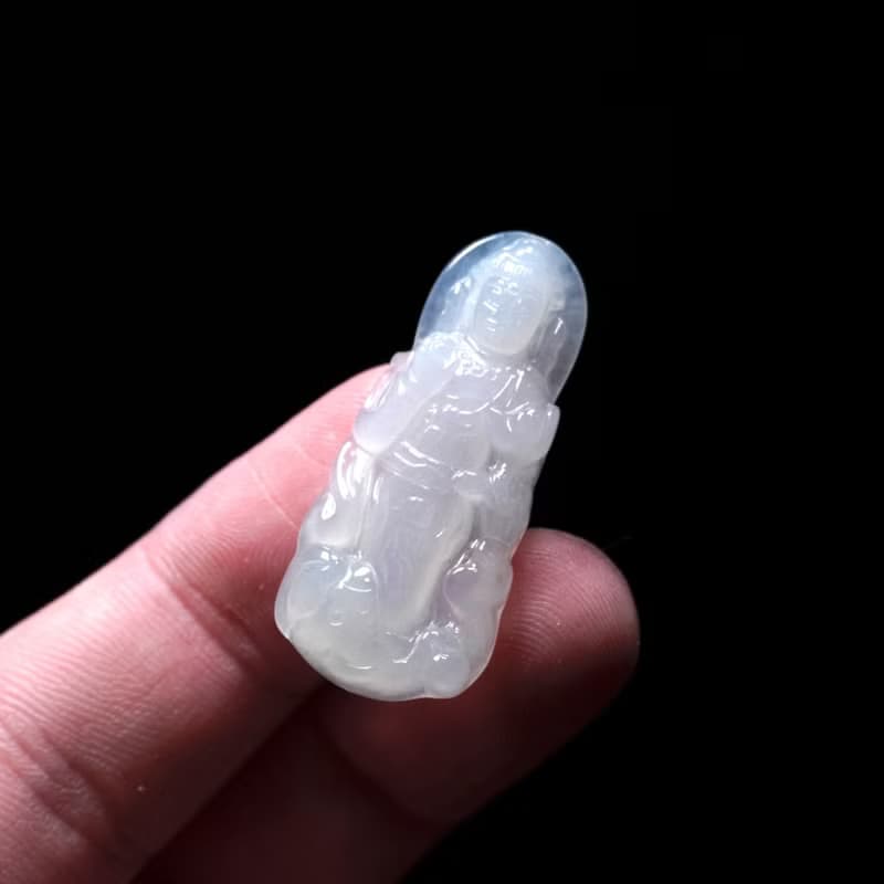 【屬龍/蛇本命佛】冰種翡翠精雕普賢菩薩 | 天然緬甸玉翡翠 |送禮