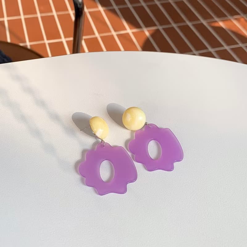 不規則鏤空雲朵耳環 Wave Cloud Earrings