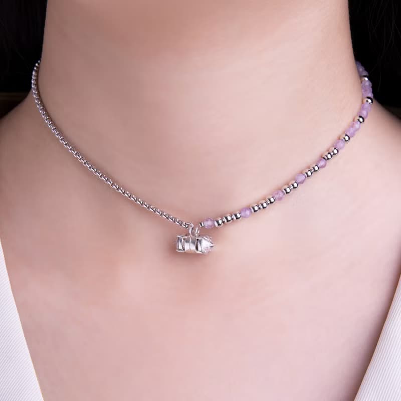 最佳禮物【易配戴】紫水晶吸磁手鍊/短鍊/頸鍊