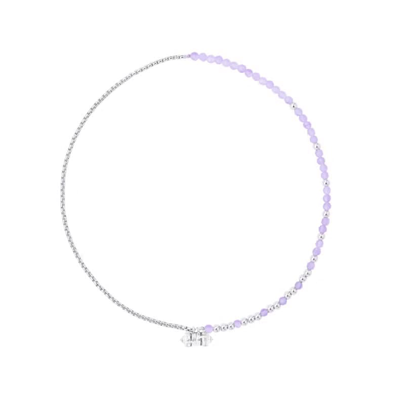 最佳禮物【易配戴】紫水晶吸磁手鍊/短鍊/頸鍊