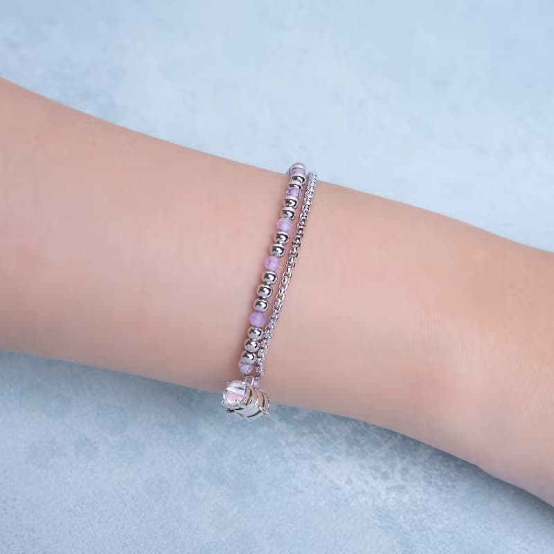 最佳禮物【易配戴】紫水晶吸磁手鍊/短鍊/頸鍊