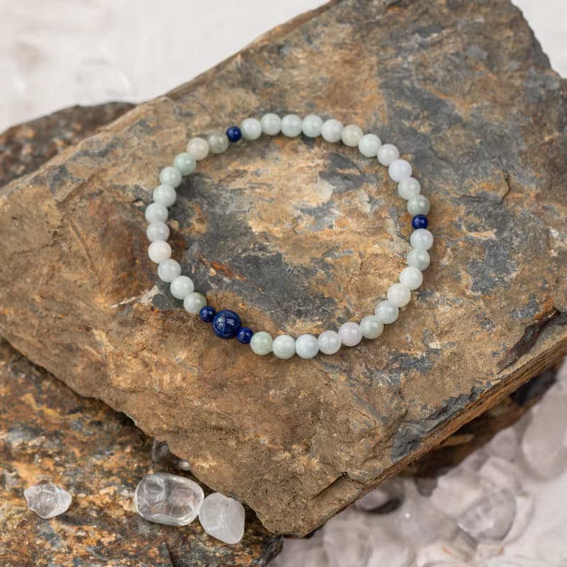 翡翠系列 5mm翡翠青金石手串