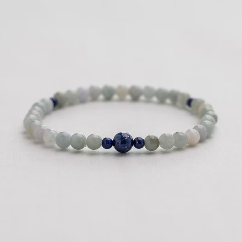 翡翠系列 5mm翡翠青金石手串