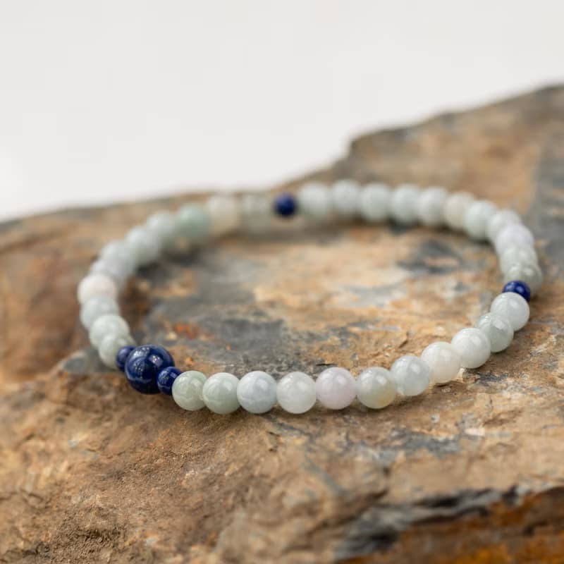 翡翠系列 5mm翡翠青金石手串