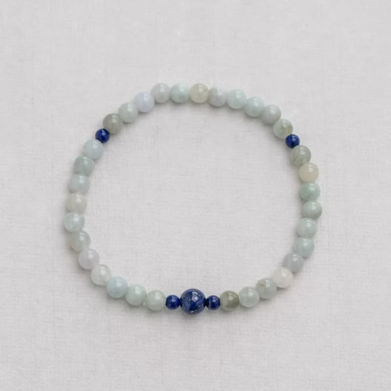 翡翠系列 5mm翡翠青金石手串